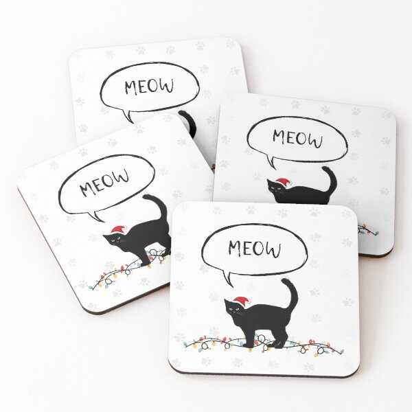 Item preview, Christmas cat. Naughty cat on Christmas Eve designed and sold by studio468.