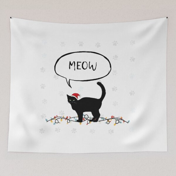 Item preview, Christmas cat. Naughty cat on Christmas Eve designed and sold by studio468.