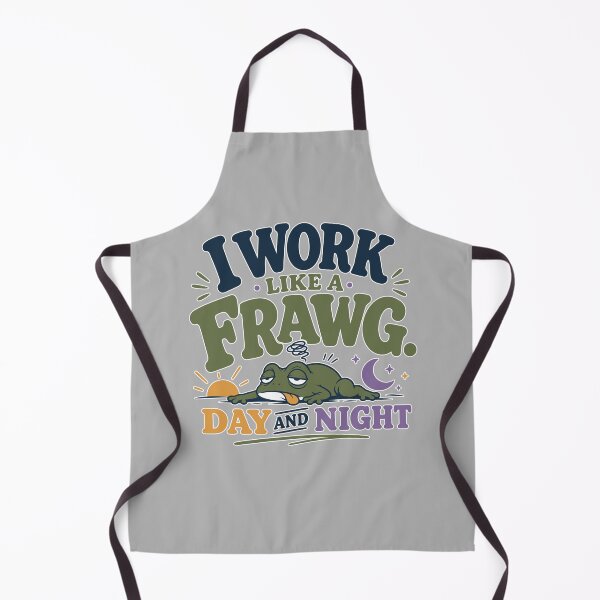 Item preview, Funny Tired Frog Work Humor Gift for Employees and Coworkers designed and sold by ALCOSHIRTS OFFICIAL.