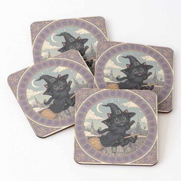 Item preview, The Midnight Flight Over Manhattan designed and sold by Black Cat Matters.