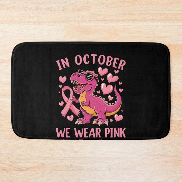 Item preview, In October We Wear Pink Breast Cancer Awareness Dinosaur Supporter designed and sold by SofenArt.
