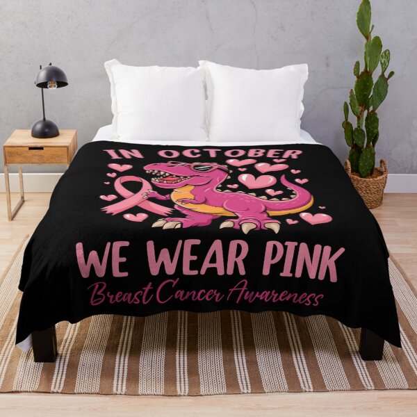 Item preview, In October We Wear Pink Breast Cancer Awareness Dinosaur Supporter designed and sold by SofenArt.