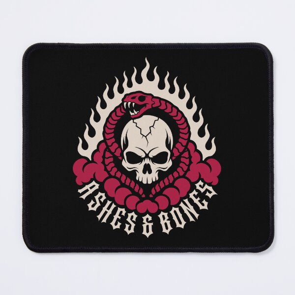 Item preview, Ashes & Bones Gothic Skull Snake Design designed and sold by teeperfect.