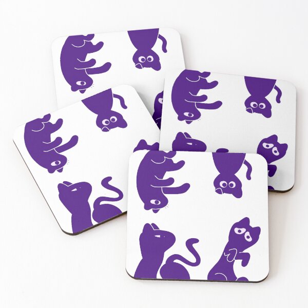 Item preview, Blue cat stickers designed and sold by Vanillandcrimes.