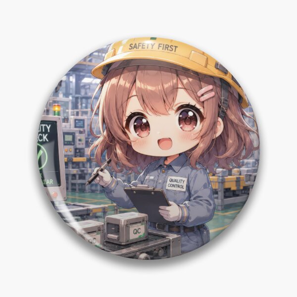 Item preview, Cute Chibi Factory Worker designed and sold by konkapo00.