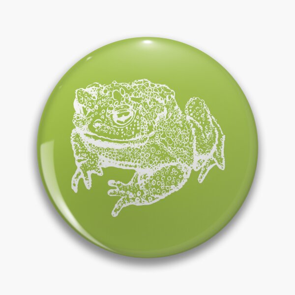 Item preview, Toad Thinking - Light Lines - (#A2C341) designed and sold by The Stippler Process.