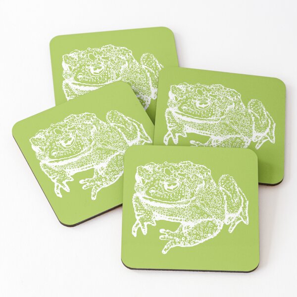 Item preview, Toad Thinking - Light Lines - (#A2C341) designed and sold by The Stippler Process.