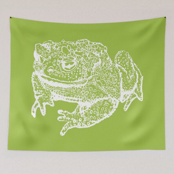 Item preview, Toad Thinking - Light Lines - (#A2C341) designed and sold by The Stippler Process.