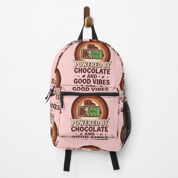 Item preview, Funny World Chocolate Day Gift For Women And Men – Powered By Chocolate And Good Vibes designed and sold by Im-Ara.
