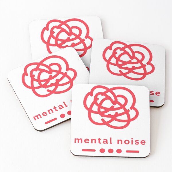 Item preview, Mental Noise – Red Overthinking Aesthetic designed and sold by Velora Design .
