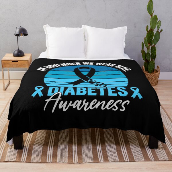 Item preview, In November We Wear Blue Diabetes Awareness Support designed and sold by SofenArt.