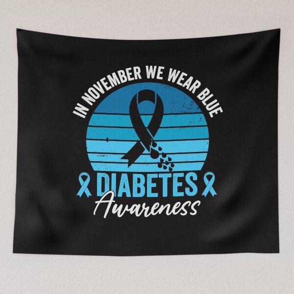 Item preview, In November We Wear Blue Diabetes Awareness Support designed and sold by SofenArt.