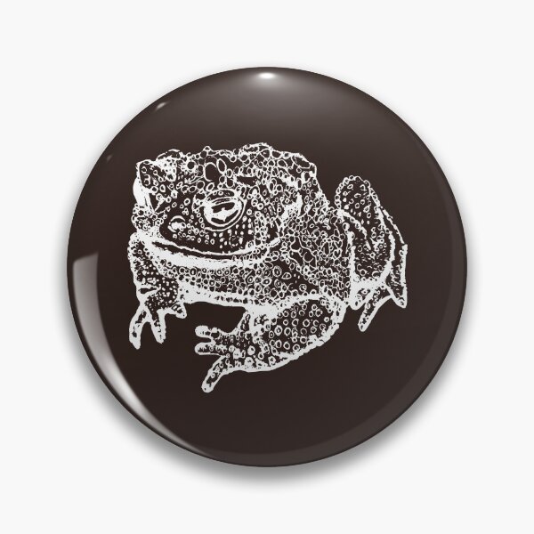 Item preview, Toad Thinking - Light Lines - (#2B1B17) designed and sold by The Stippler Process.