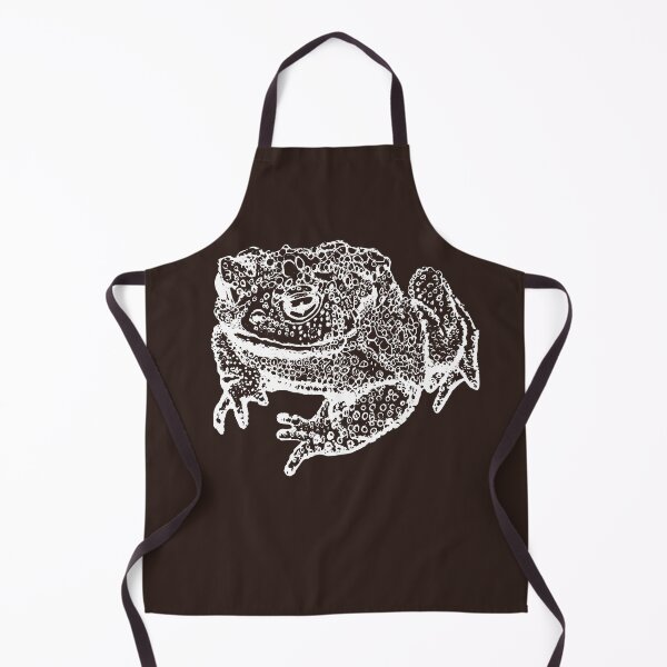 Item preview, Toad Thinking - Light Lines - (#2B1B17) designed and sold by The Stippler Process.