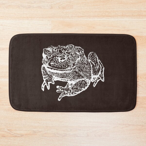 Item preview, Toad Thinking - Light Lines - (#2B1B17) designed and sold by The Stippler Process.