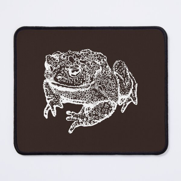 Item preview, Toad Thinking - Light Lines - (#2B1B17) designed and sold by The Stippler Process.