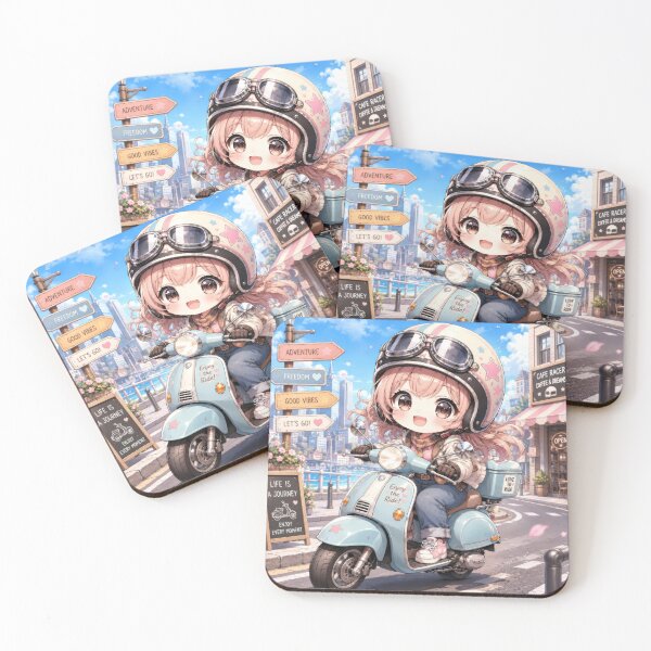 Item preview, Cute Chibi Scooter Girl designed and sold by konkapo00.