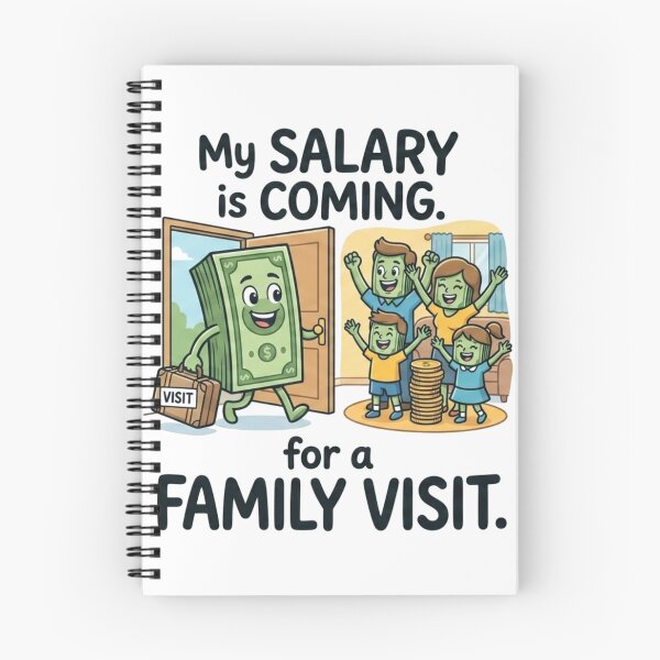 Item preview, My Salary Is Coming For A Family Visit – Funny Money Humor Shirt – Broke Life Tee – Payday Humor Gift – Sarcastic Finance Shirt designed and sold by @SHINTOSARTSTORE.