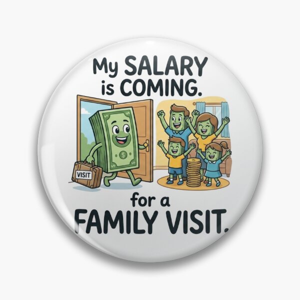 Item preview, My Salary Is Coming For A Family Visit – Funny Money Humor Shirt – Broke Life Tee – Payday Humor Gift – Sarcastic Finance Shirt designed and sold by @SHINTOSARTSTORE.