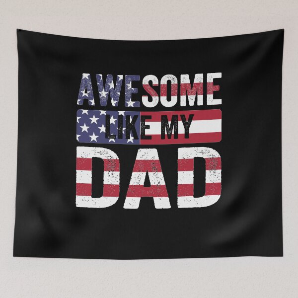 Item preview, Awesome Like My Dad Patriotic Fatherhood United States Flag Gift designed and sold by SofenArt.