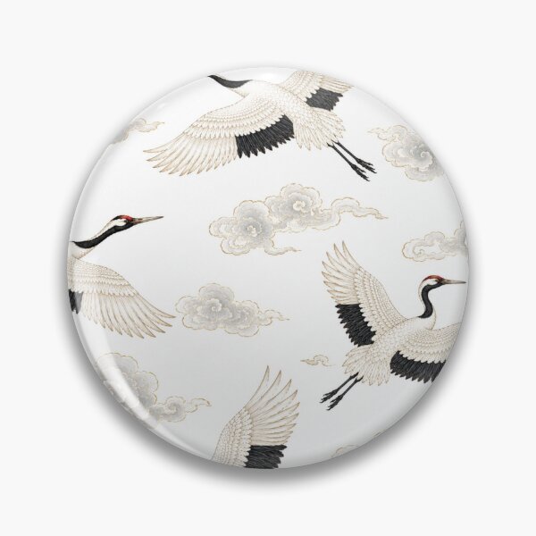 Item preview, Minimal Korean Crane Pattern | Seamless Folk Art Surface Design designed and sold by K-Tradition.