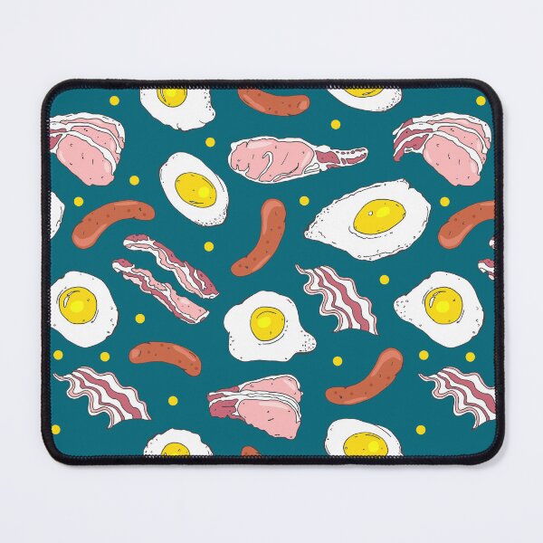 Item preview, Bacon Eggs Sausages Breakfast Food Pattern designed and sold by HotHibiscus.
