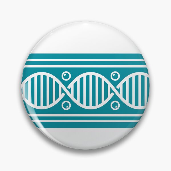 Item preview, Decorative Tiffany Blue Genetic Helix Chain in a Horizontal Seamless Ribbon Design designed and sold by Longsilp.