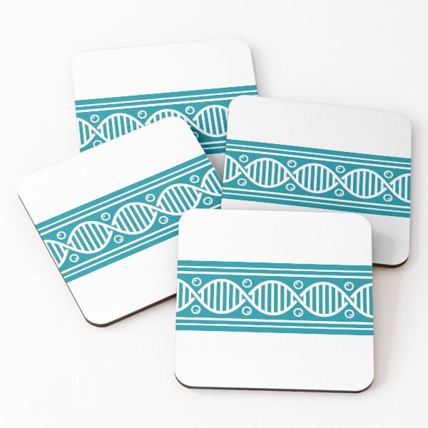 Item preview, Decorative Tiffany Blue Genetic Helix Chain in a Horizontal Seamless Ribbon Design designed and sold by Longsilp.