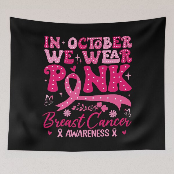 Item preview, In October We Wear Pink For Breast Cancer Awareness Fighter Survivor designed and sold by SofenArt.