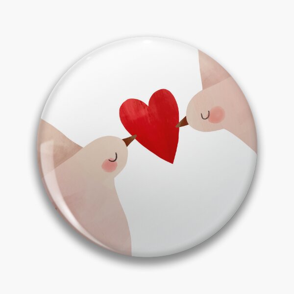 Item preview, Hand-Drawn Peace Doves with Red Heart designed and sold by the-myro.