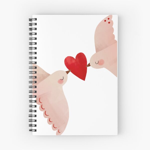Item preview, Hand-Drawn Peace Doves with Red Heart designed and sold by the-myro.