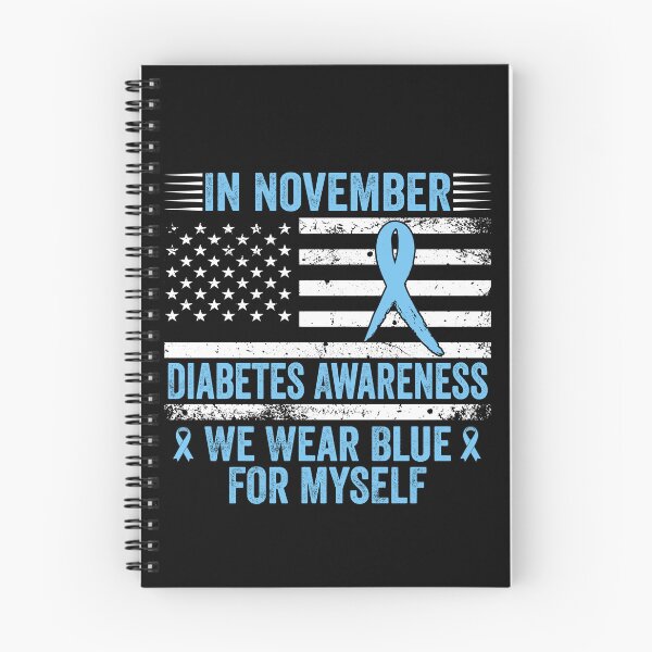Item preview, In November Diabetes Awareness We Wear Blue For Myself Diabetic Warrior Support designed and sold by SofenArt.