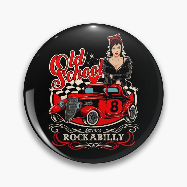 Item preview, Rockabilly Pin Up Girl Sock Hop Rocker Vintage Classic Rock and Roll Music designed and sold by MemphisCenter.