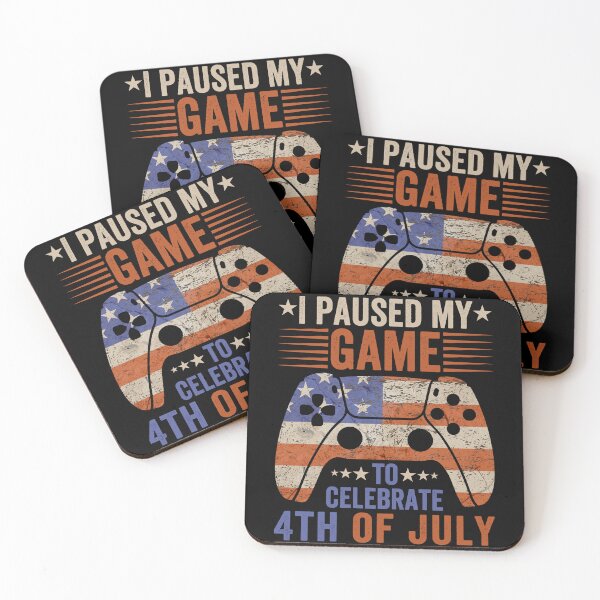 Item preview, I Paused My Game To Celebrate 4th Of July Gamer Patriot American Independence Day designed and sold by SofenArt.