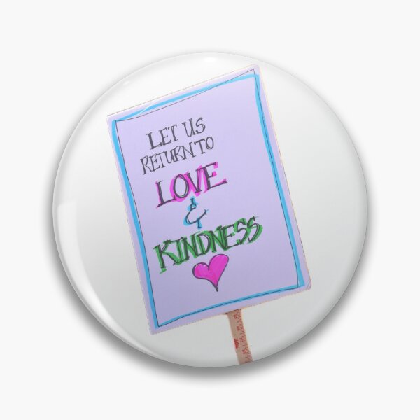 Item preview, Love and Kindness Message Positive Protest Sign Art designed and sold by aadventures.
