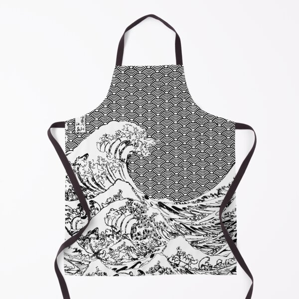 Item preview, The great wave - Japanese Line Art Graphic designed and sold by TheNoirShop.