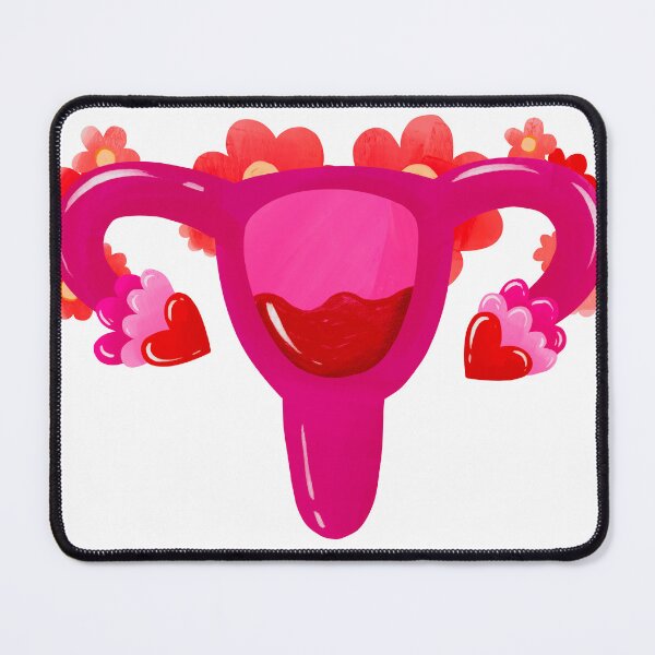 Item preview, Hand-Drawn Uterus Illustration with Red Flowers designed and sold by the-myro.