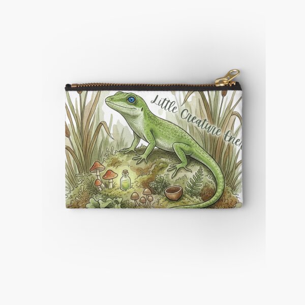 Item preview, Little Creature Energy Green Anole Lizard Sticker designed and sold by HoneyBreezeCo.