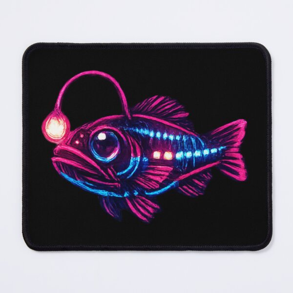 Item preview, Lanternfish - neon deep sea fish designed and sold by DamioPolArt.