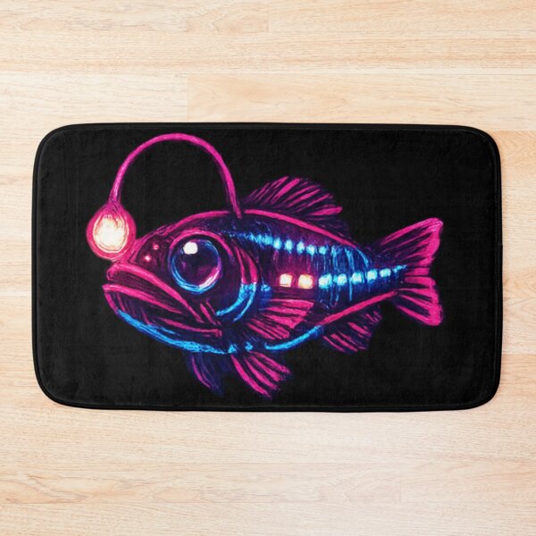 Item preview, Lanternfish - neon deep sea fish designed and sold by DamioPolArt.