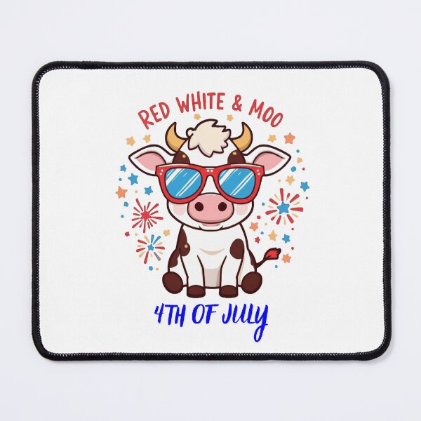 Item preview, Red White And MOO 4th of July Cute Cow designed and sold by AleksandraJac05.