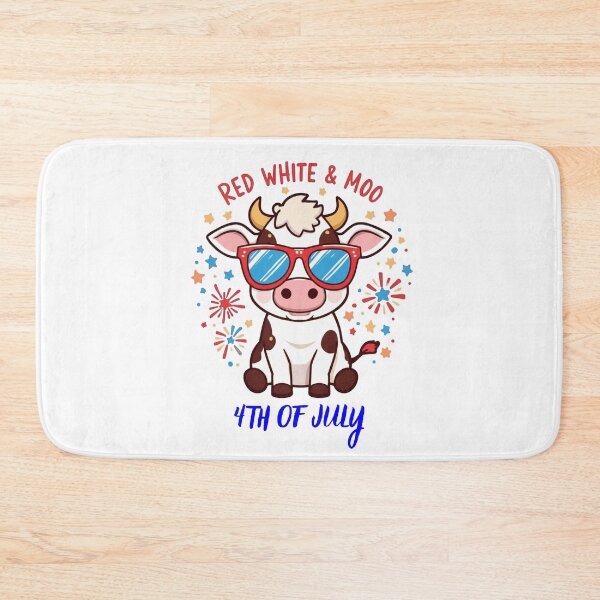 Item preview, Red White And MOO 4th of July Cute Cow designed and sold by AleksandraJac05.