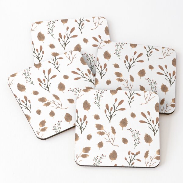 Item preview, Rustic leaves seamless pattern designed and sold by pinkyfish1010.