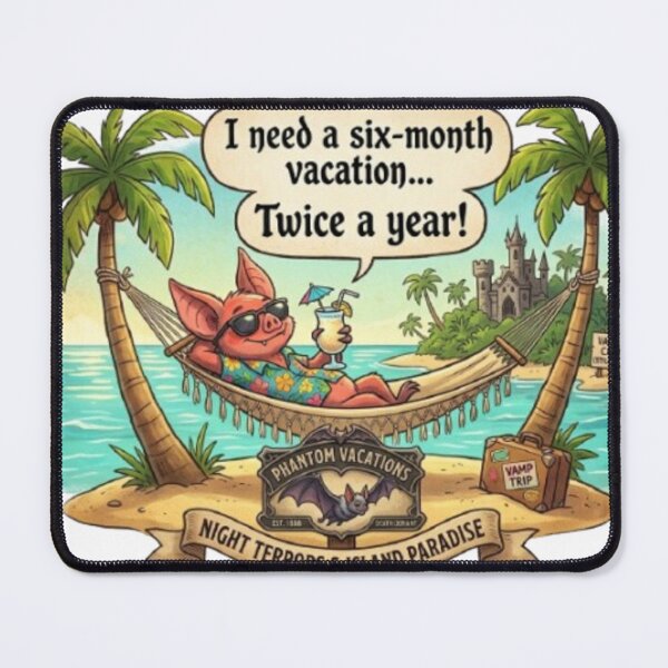 Item preview, Vacation Lover Gift – I Need a Six-Month Vacation Twice a Year designed and sold by ArtTitian.