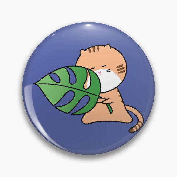 Item preview, Cute Cat Hiding Behind Monstera Leaf Illustration designed and sold by ubborn.