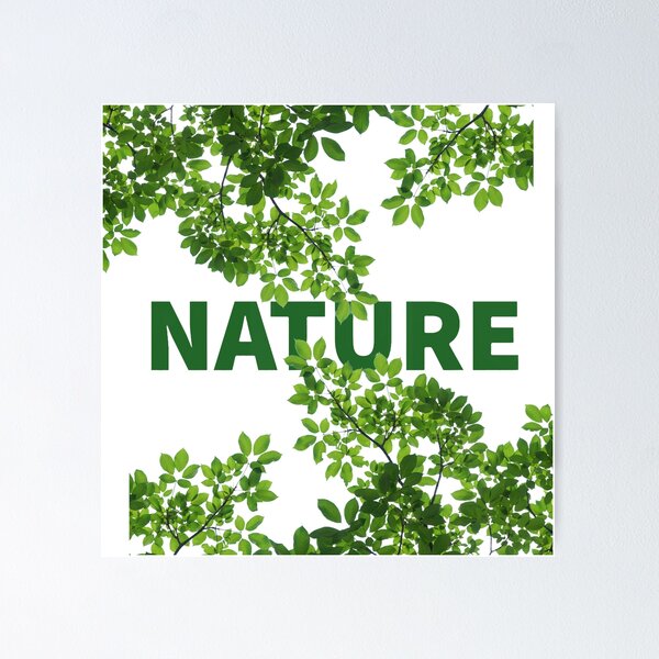 Item preview, Nature Green Leaf Typography Art designed and sold by Sharpy-X.