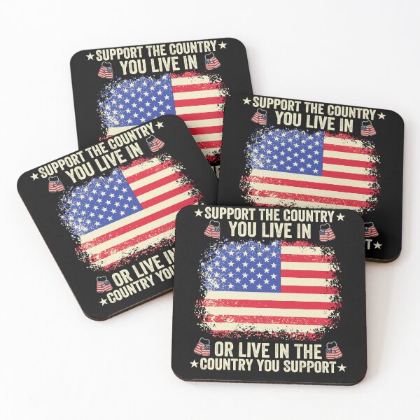 Item preview, Support The Country You Live In Or Live In The Country You Support Patriotic American Pride United States designed and sold by SofenArt.