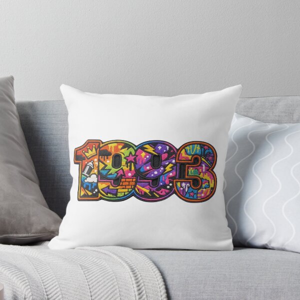 Item preview, Vintage 1993 Design Fake Embroidery Street Art Patch Style designed and sold by digital.stickerperso.com.