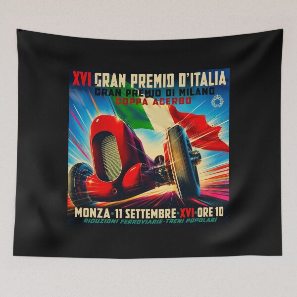 Item preview, Vintage Italian Grand Prix Art Deco Racing Posters #14 designed and sold by Helios Be. Lavsh.