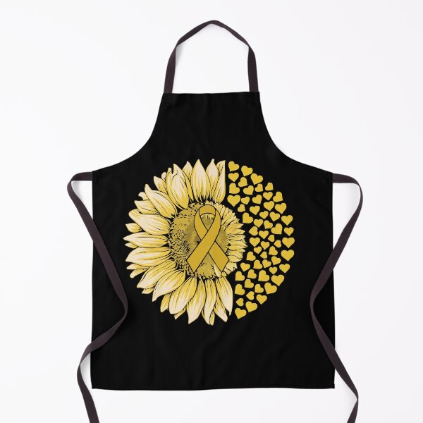 Item preview, Yellow Ribbon Sunflower Hearts Endometriosis Sarcoma Childhood Cancer Awareness Support designed and sold by SofenArt.